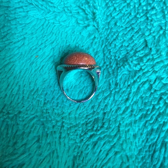 Gorgeous New Lia Sophia Sandstone Statement Ring Size 8 - Picture 3 of 6